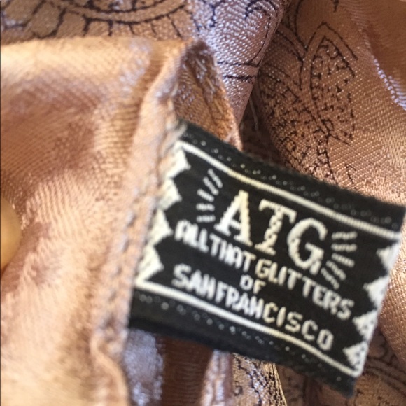 AGT Brown Paisley scarf - Picture 5 of 7